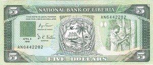 Liberia - P-20 - Foreign Paper Money